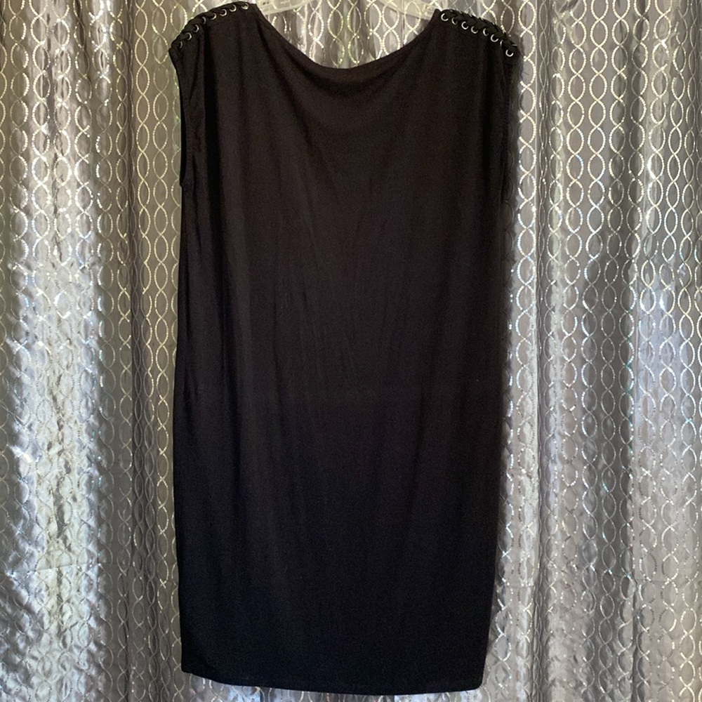Splendid Black Braided Shoulder Sleeveless Dress with Stretch Size S - Picture 8 of 12